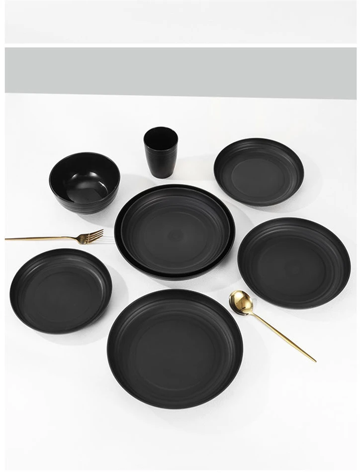Bulk Modern Minimalist 16/24 Piece Tableware Set Microwave Safe Unbreakable Dinnerware Supply high quality